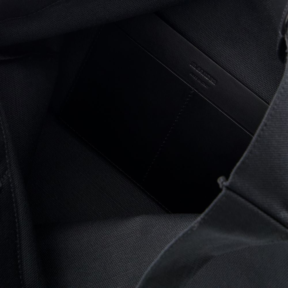 Jil Sander Book Tote Shopper Bag - Cotton - Black