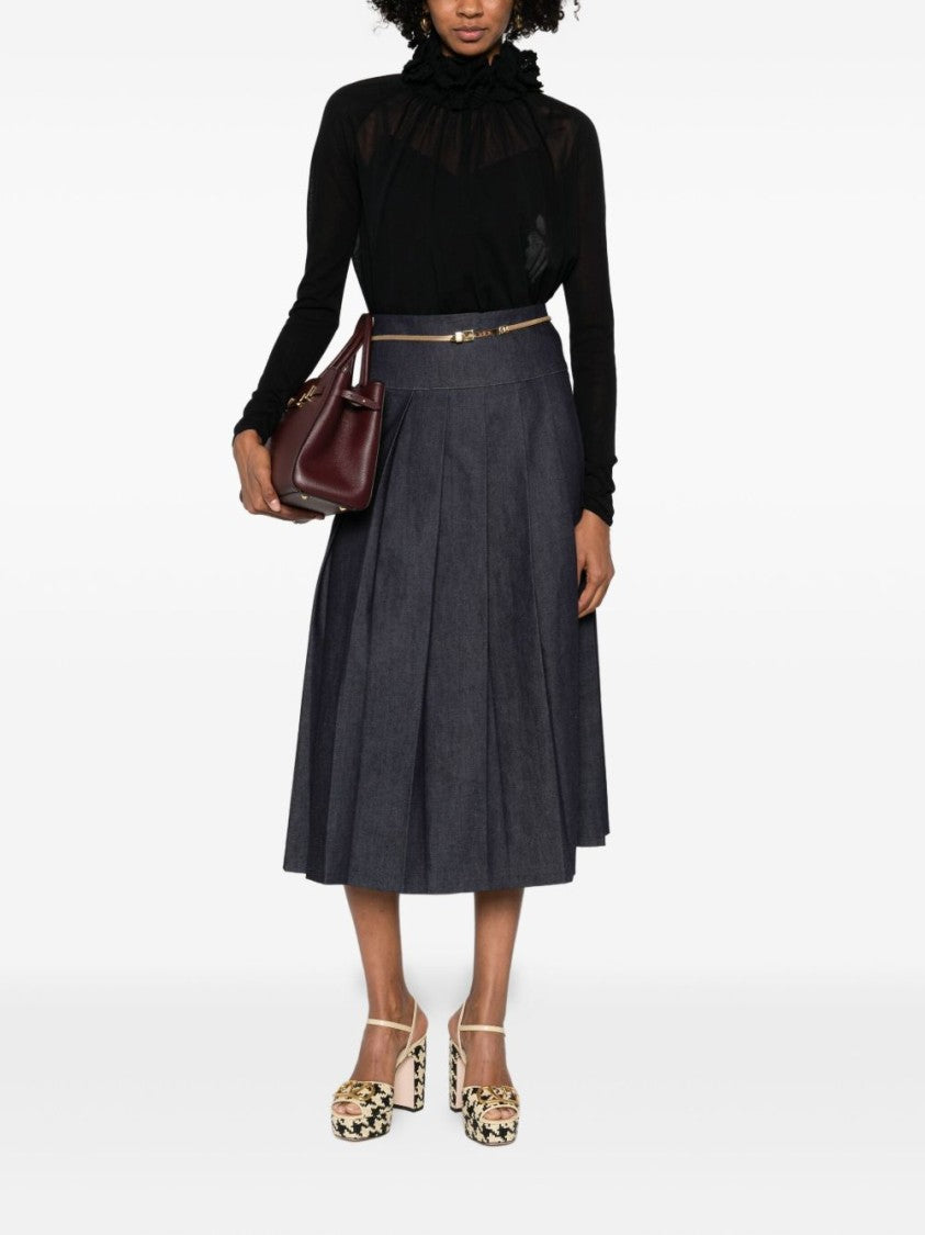 Zimmermann Sheer Black Long-Sleeved Top With Ruffled Neckline