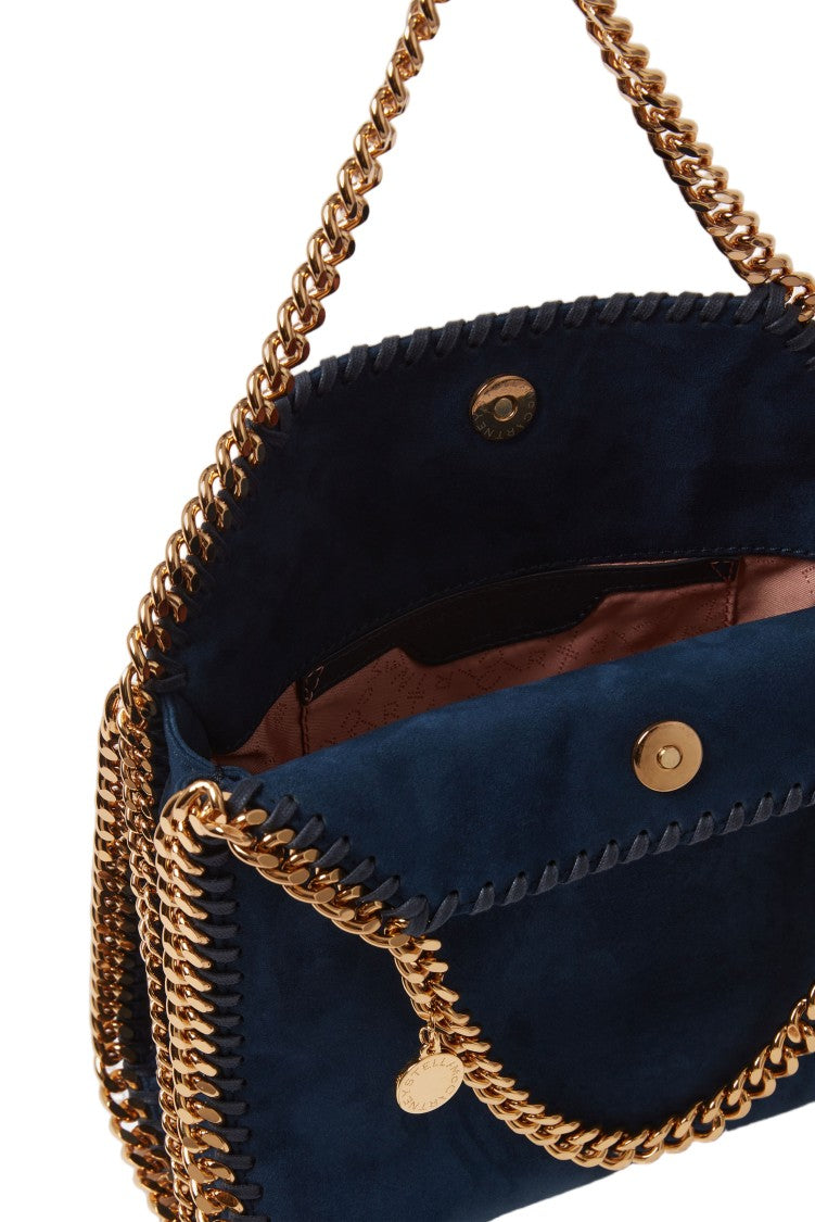 Stella Mccartney Blue Falabella Mini Alter Suede Tote Bag