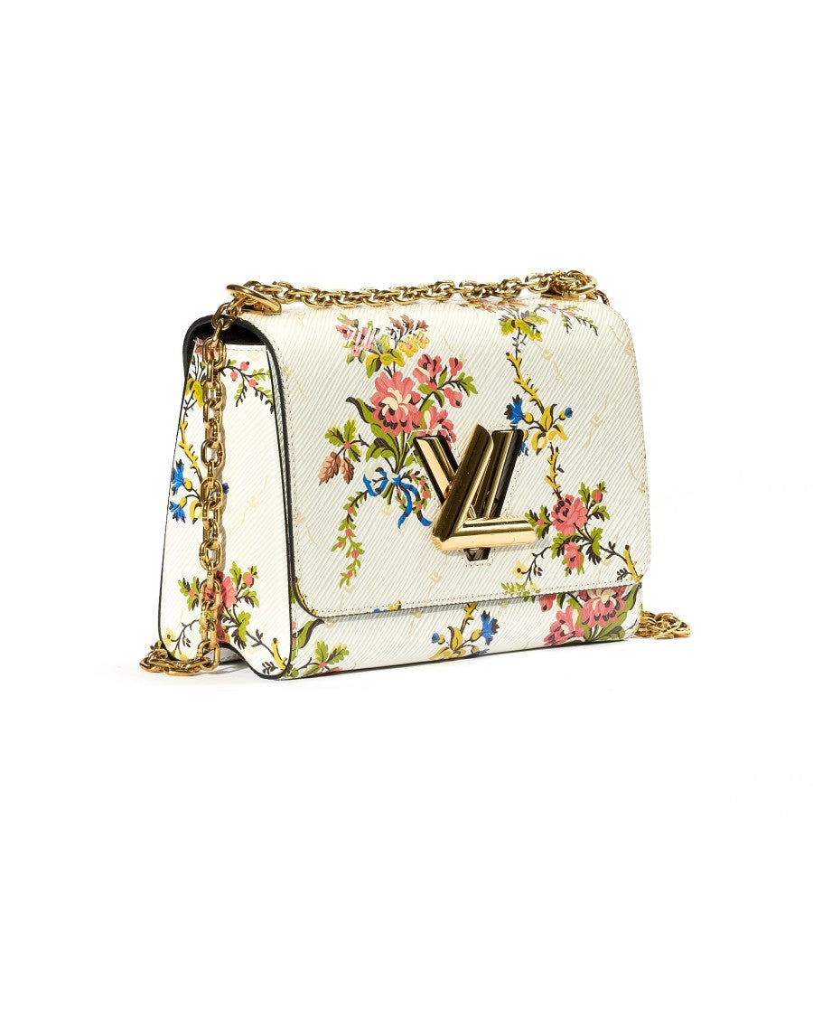 Louis Vuitton Twist Mm Floral Epi Bianca