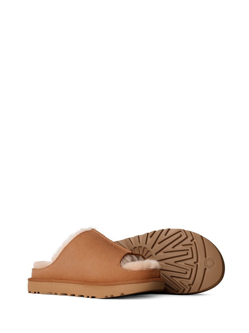 Ugg Soft Suede Slippers With Plush Inner Lining