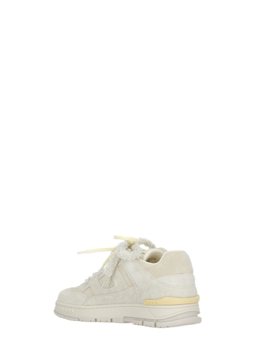 Axel Arigato Ivory Area Lo Label Suede Sneakers