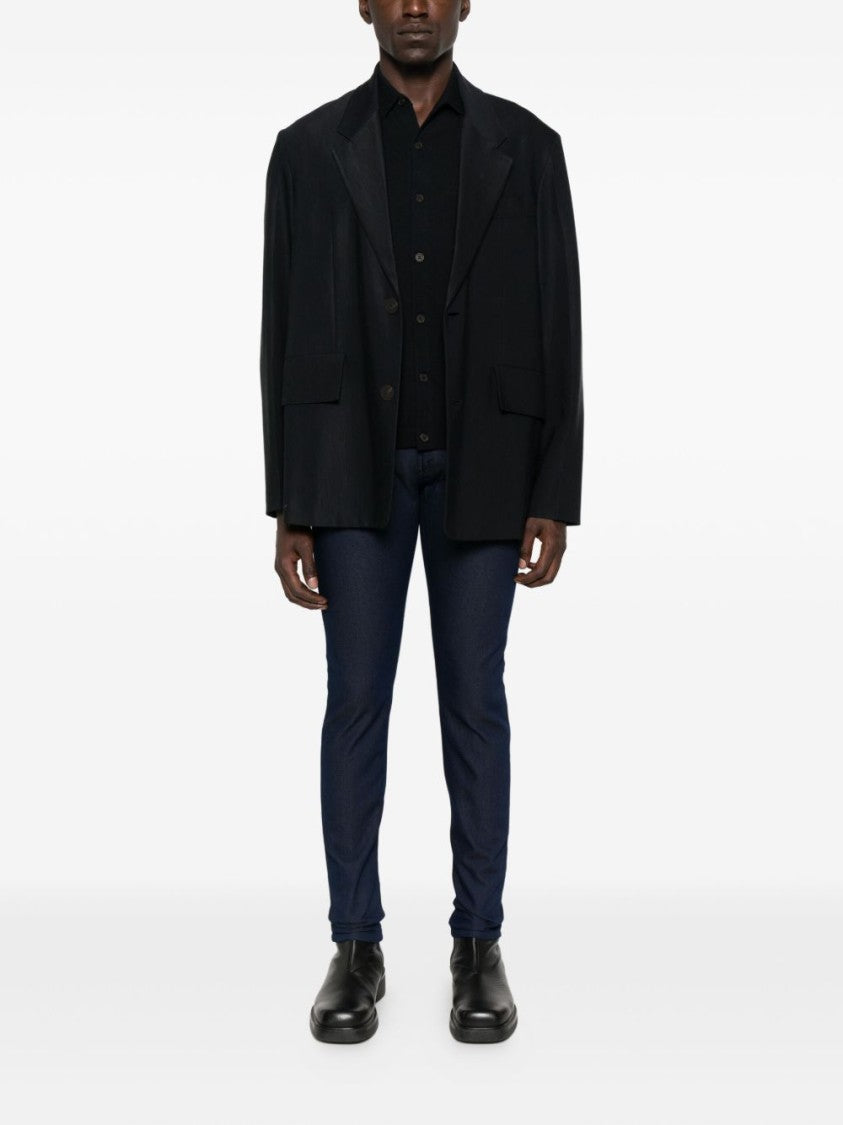 Emporio Armani Cardigan In Midnight Blue