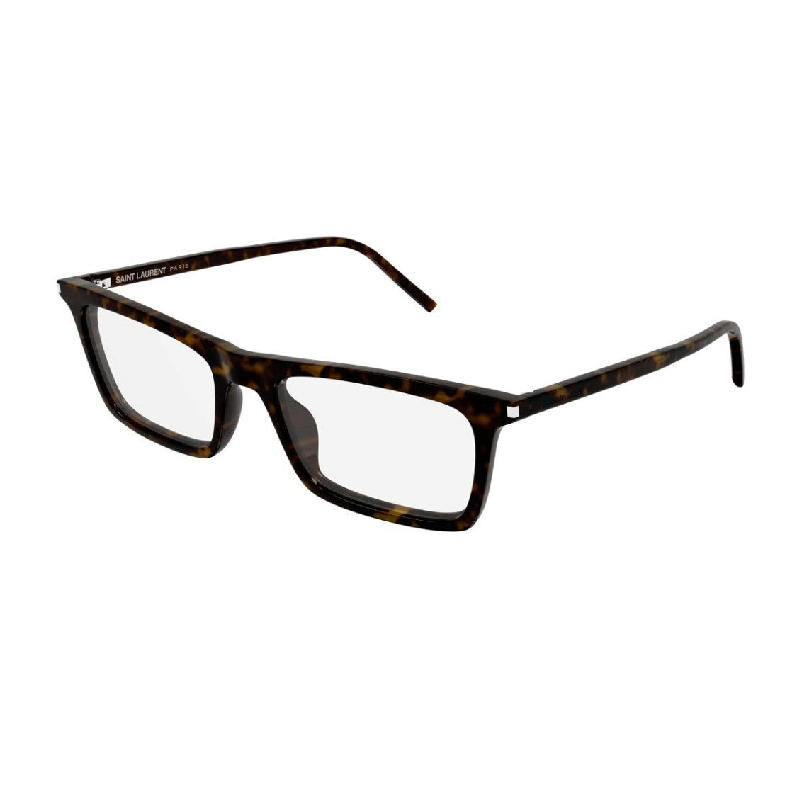Saint Laurent Havana Sl 890 Betty Thin Acetate Rectangular Sunglasses