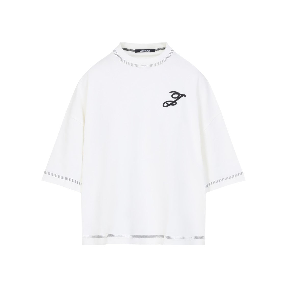 Jacquemus White Oversized Cotton Top