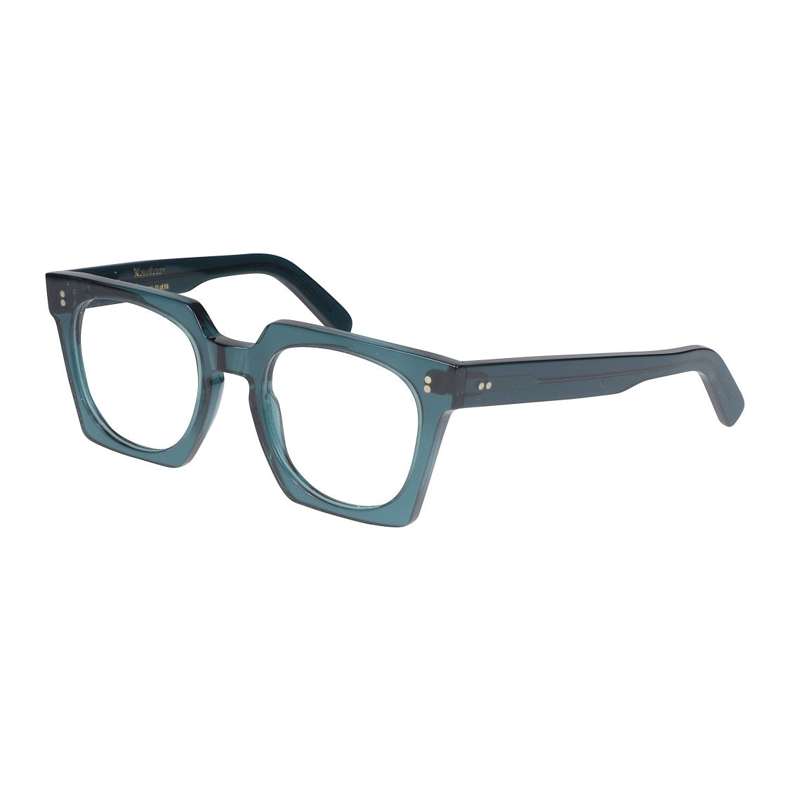 Kador Maya Translucent Teal Square Frame Kador Sunglasses