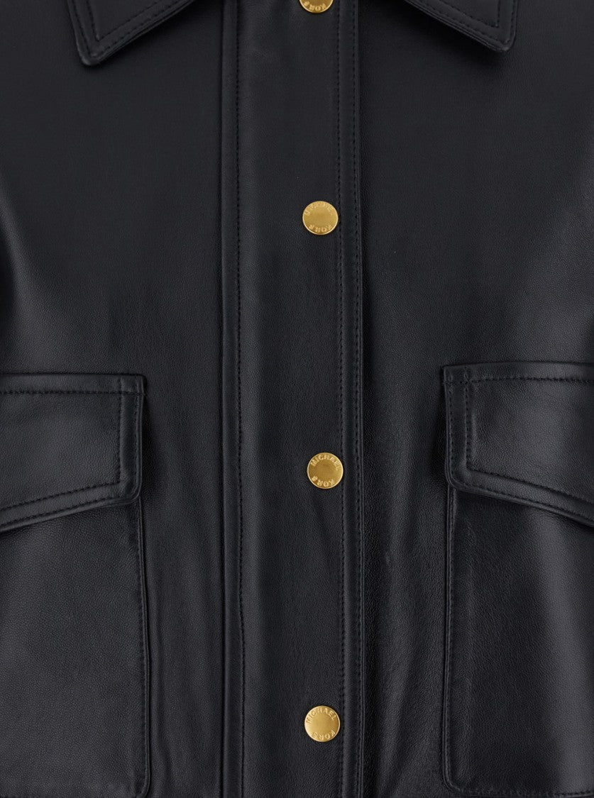 Michael Michael Kors Black Leather Jacket