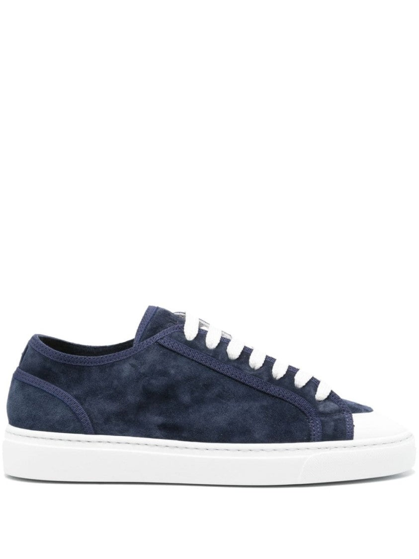 Doucal's Suede Lace-Up Sneakers