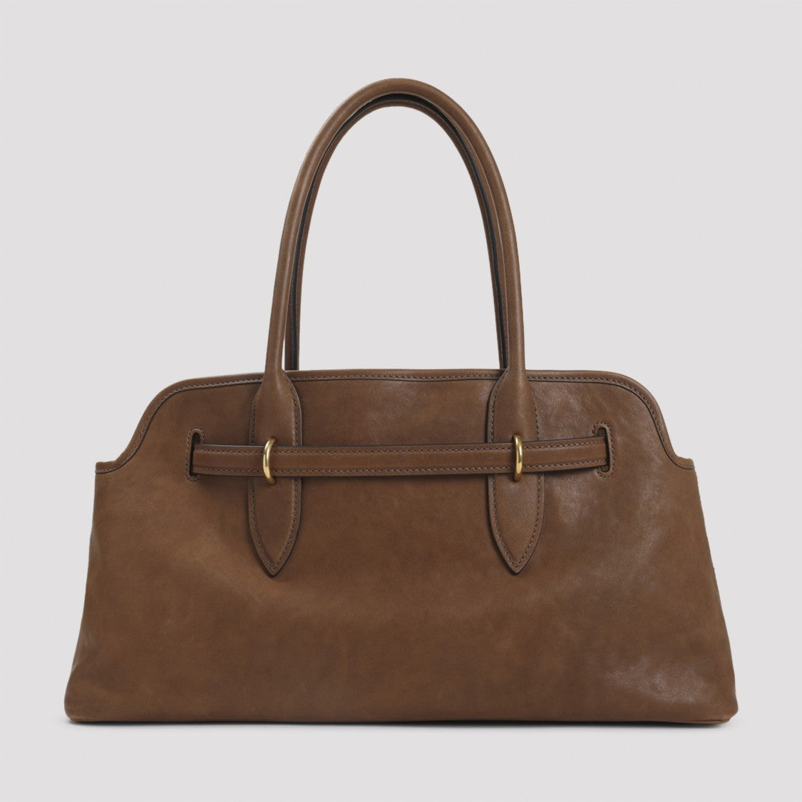 Miu Miu Rectangular Smooth Lamb Leather Handbag With Gold-Tone Accents