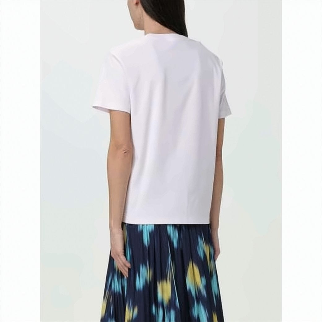 Lanvin Short-Sleeved Cotton T-Shirt With Graphic Logo Design