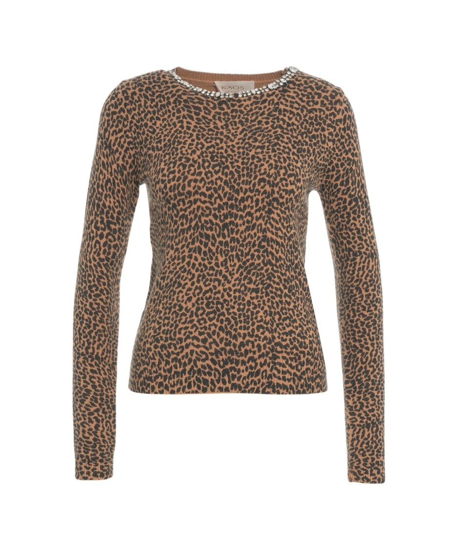 Kaos Animal Print Sweater