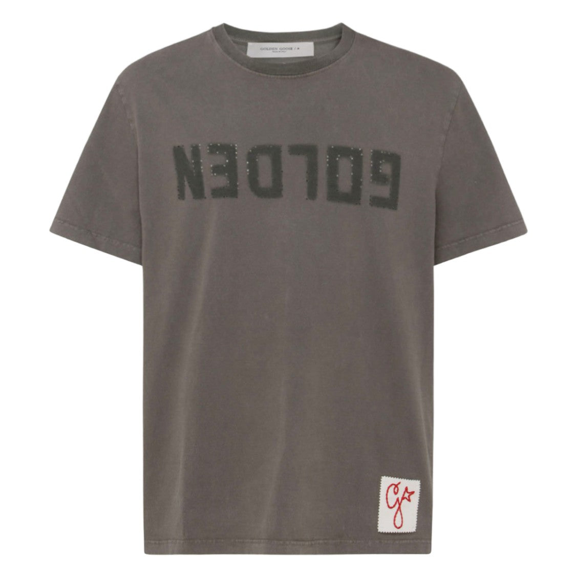 Golden Goose Short-Sleeved T-Shirt With Distressed 'Golden' Print