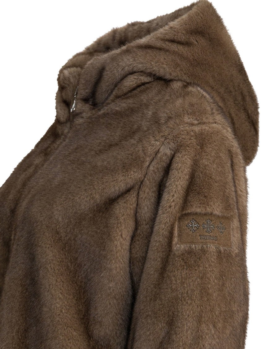 Tatras Short Faux Fur Jacket With Hood