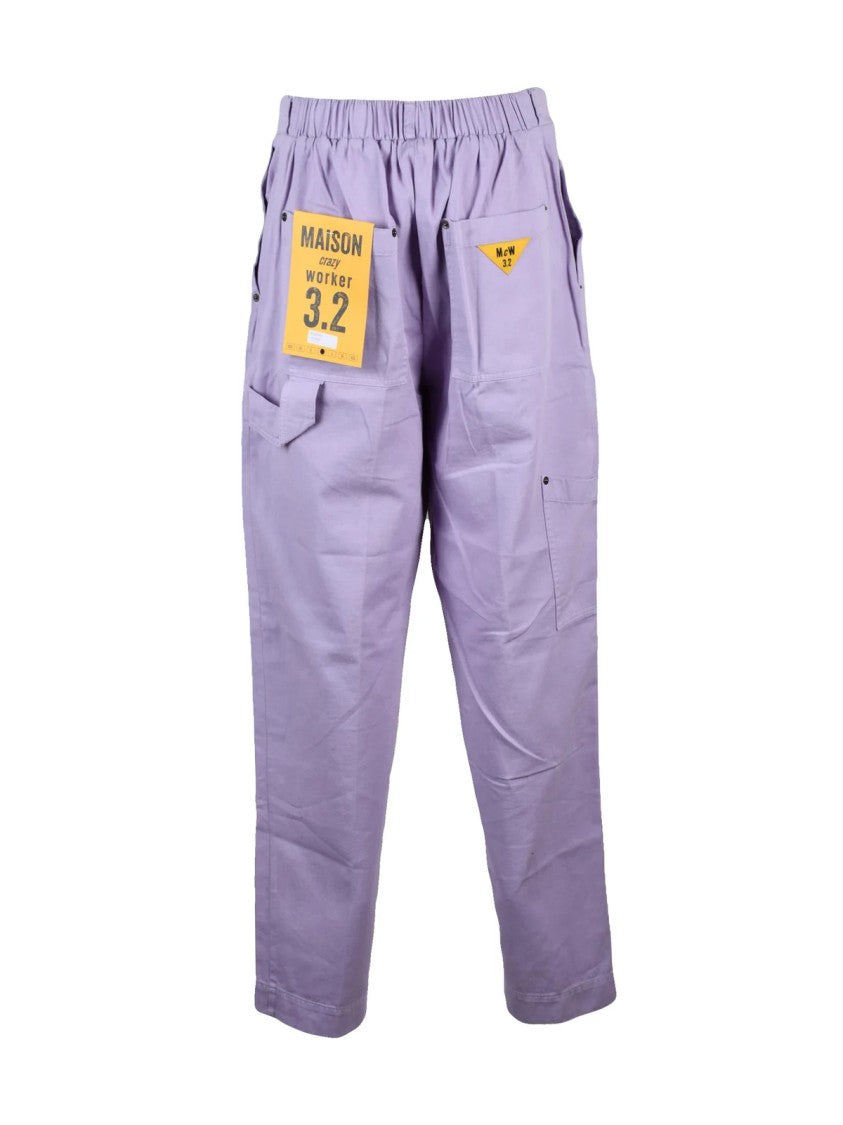 Mcw 3.2 Relaxed Fit Straight Leg Trousers In Soft Cotton