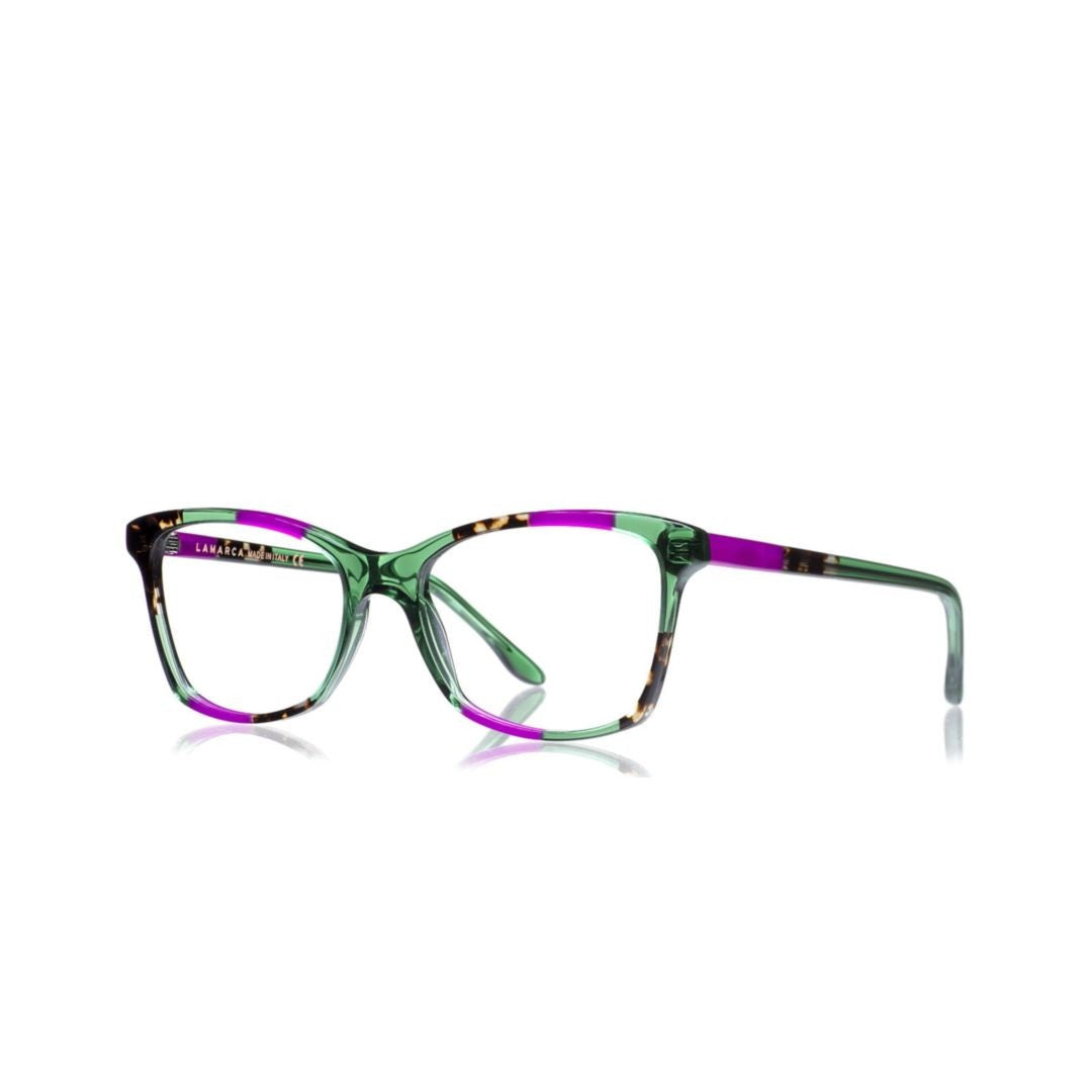 Lamarca Green 09119 Mosaico 135 Translucent Acetate Eyeglasses