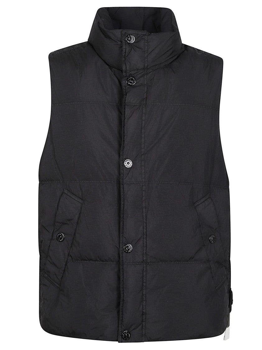 Stone Island Rds High Collar Sleeveless Padded Down Vest