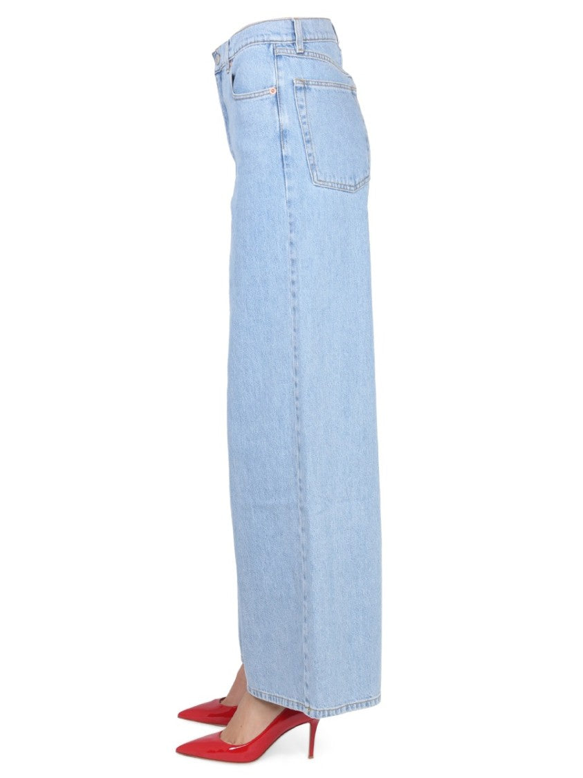 Magda Butrym High-Waisted Wide-Leg Jeans With Five-Pocket Styling