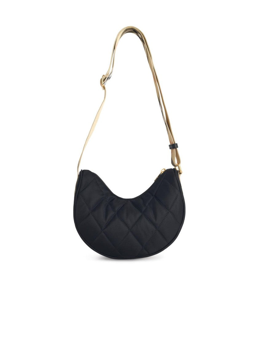 Burberry 'Horseshoe' Black Fabric Bag