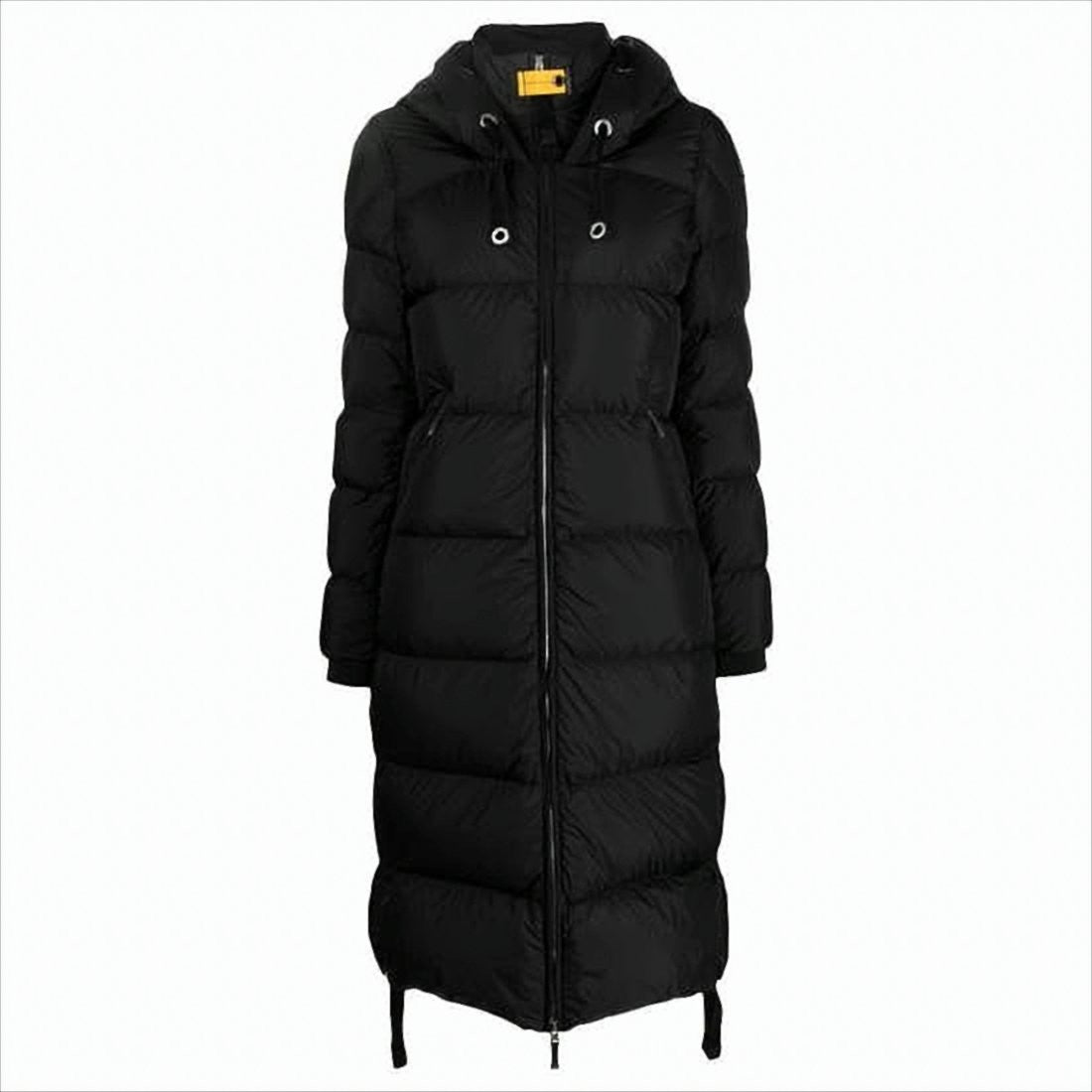 Parajumpers Long Quilted Padded Coat With High Collar And Hood