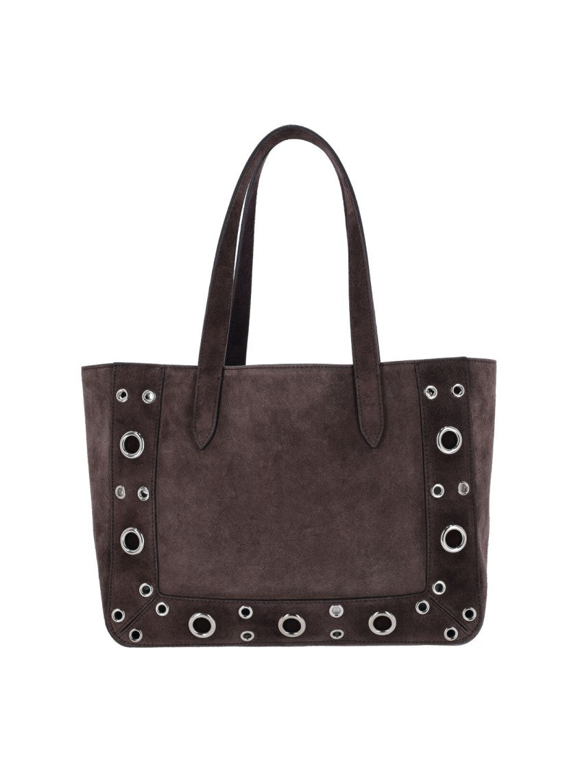 Valentino Garavani Structured Brown Handbag With Subtle Detailing