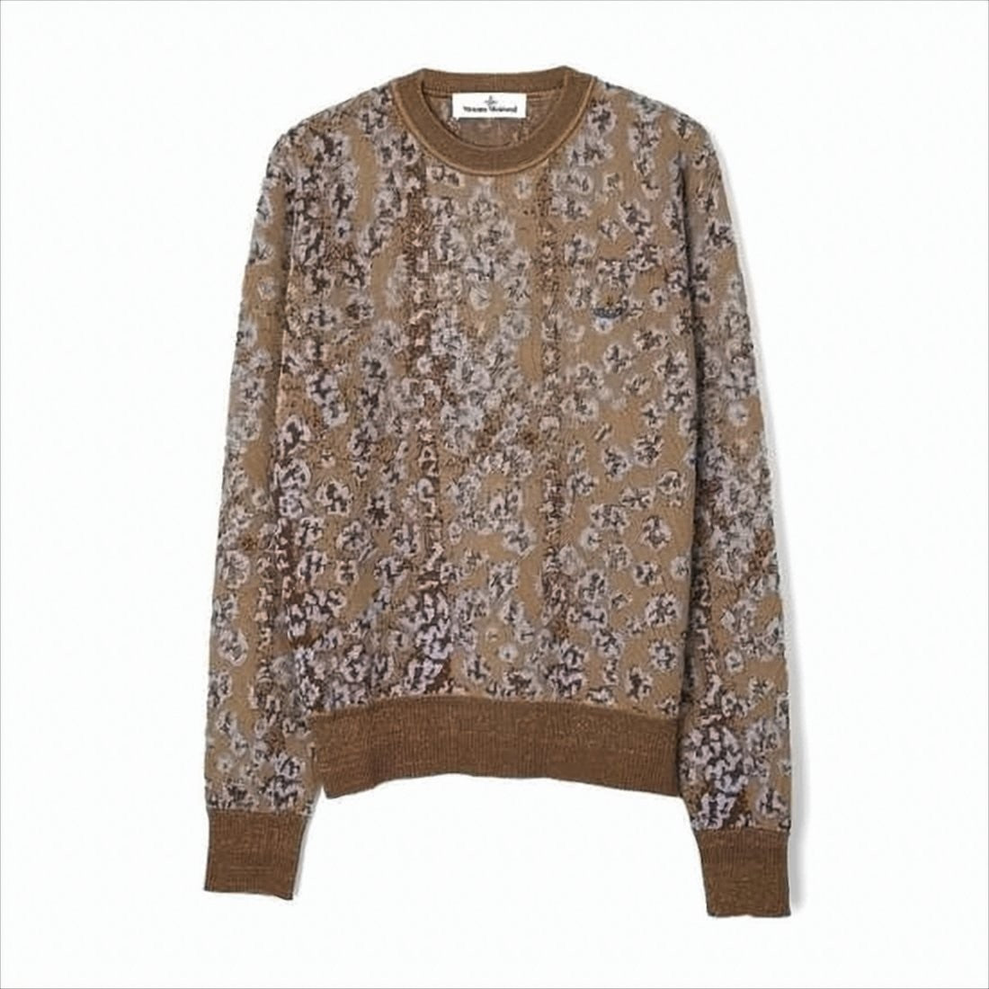 Vivienne Westwood Jacquard Knit Sweater With Subtle Leopard Design