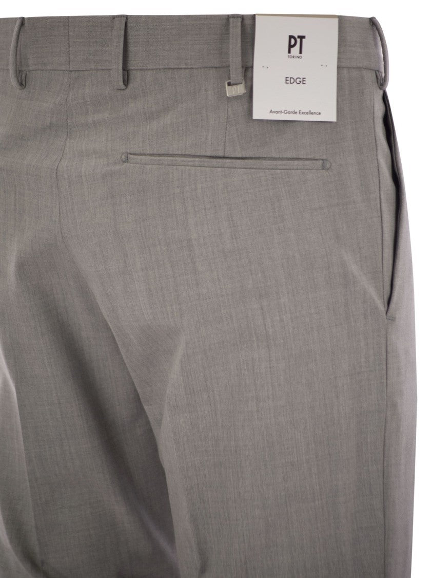 Pt Torino Dieci - Stretch Virgin Wool Trousers