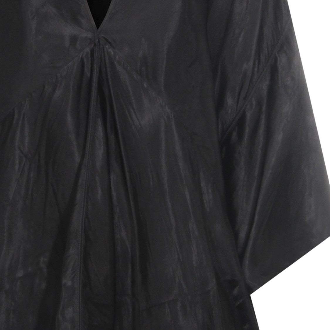 Rick Owens Loose-Fit Midi Dress With Deep V-Neckline