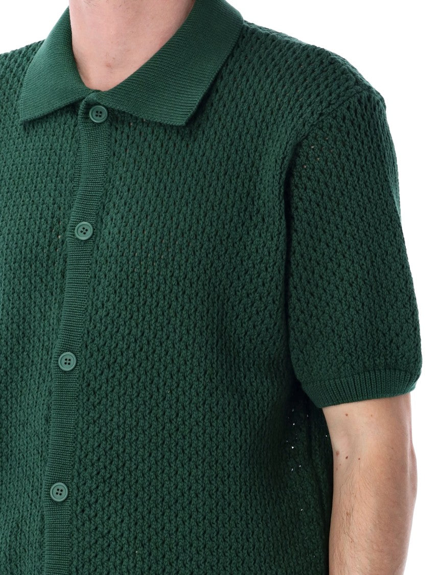 Arte Antwerp Crochet Knit Button Shirt