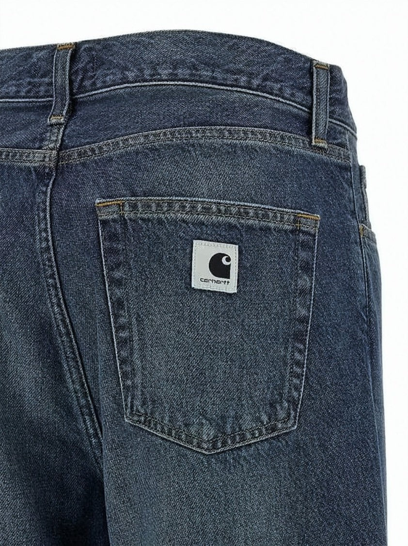 Carhartt Wip Classic Straight-Leg Denim Pants With Vintage Wash