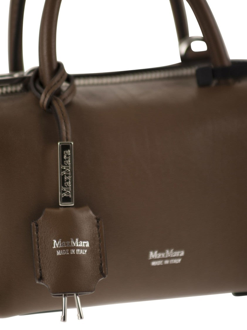 Max Mara Holdalls - Small Natural Leather Satchel