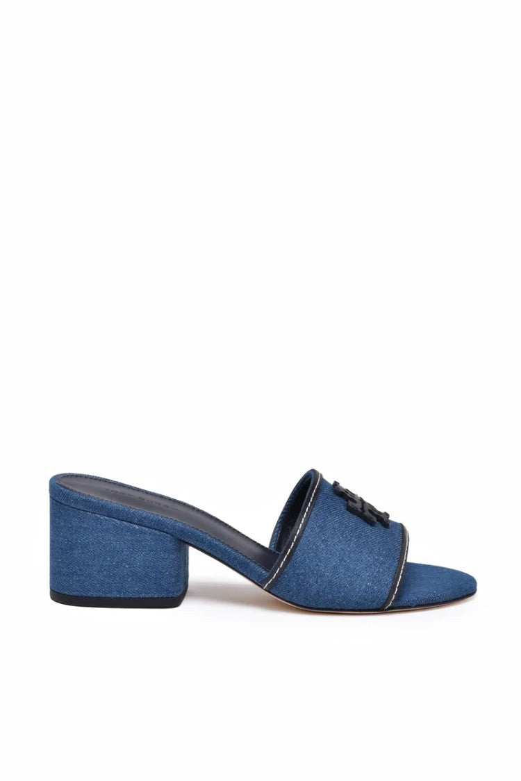 Tory Burch Denim Mules Sandals - Denim