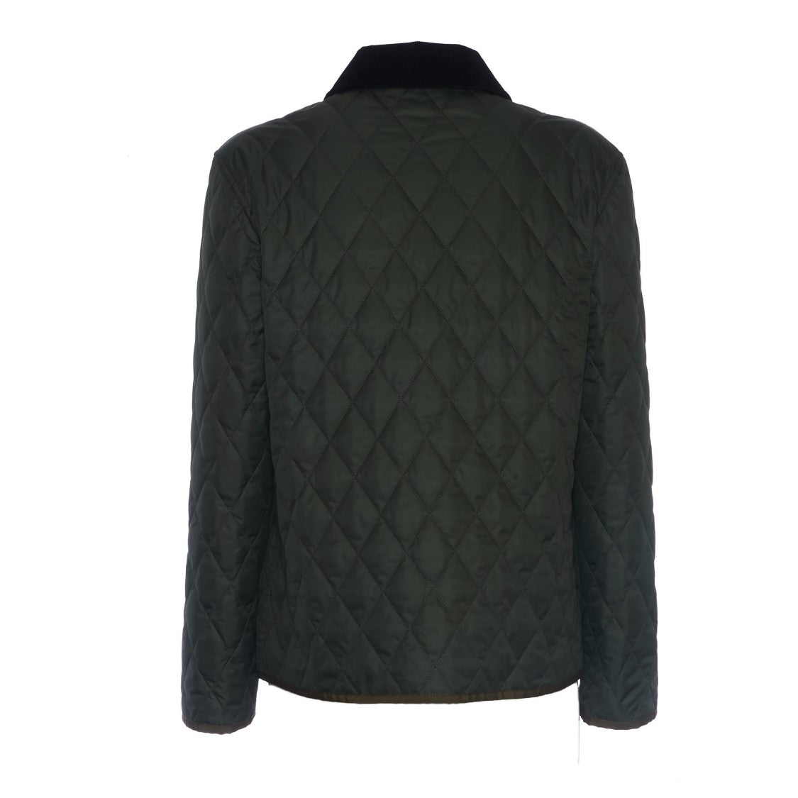 Fay Diamond-Quilted Nylon Shirt Jacket With Plush Velvet Collar