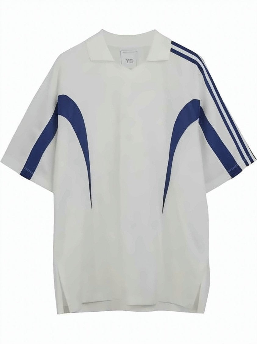 Y-3 Relaxed-Fit Polo Shirt With Bold Stripes