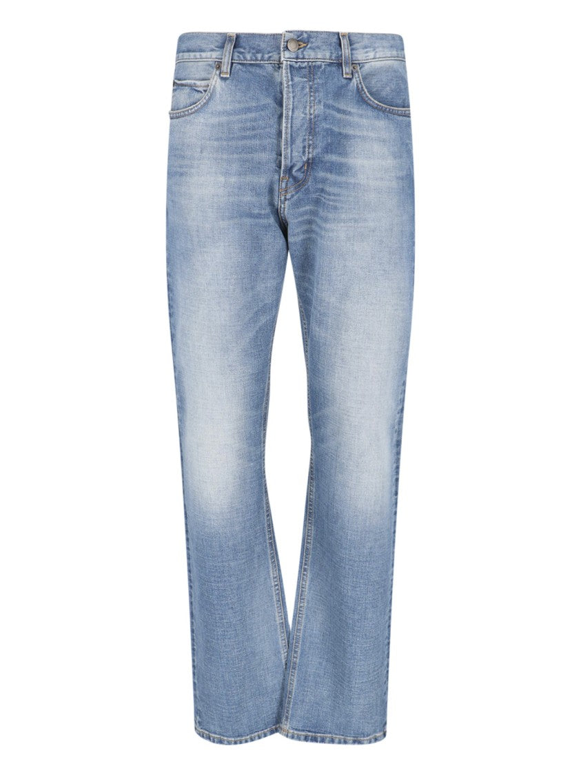 Haikure Blue Blake Mid-Rise Straight Denim Jeans