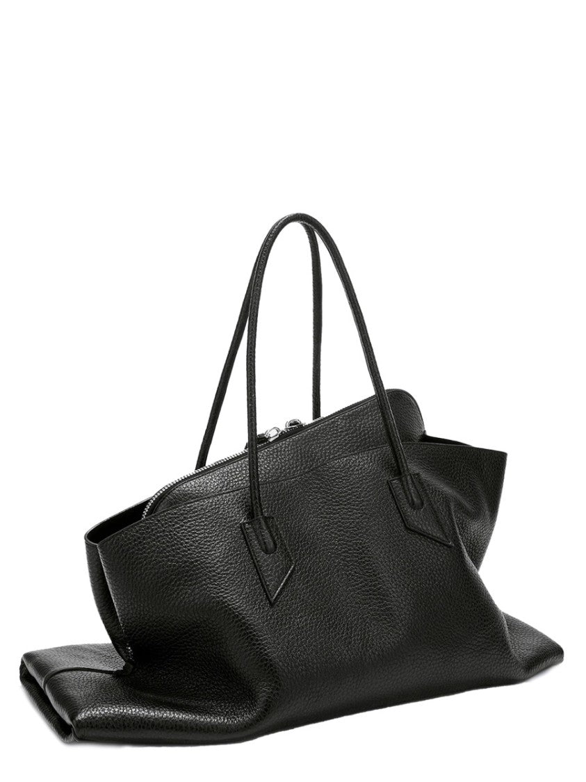 The Attico Neutrals The Walk Textured Leather Tote Bag