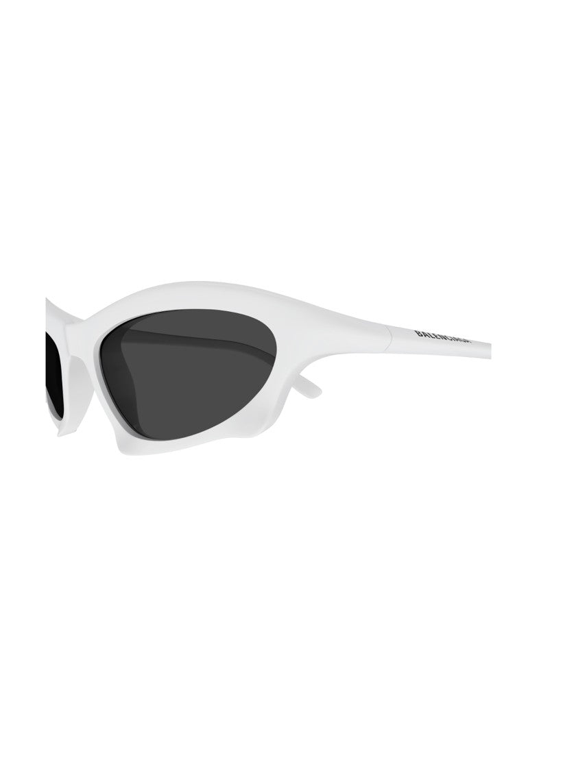 Balenciaga White Bb0229s Angular Acetate Sunglasses