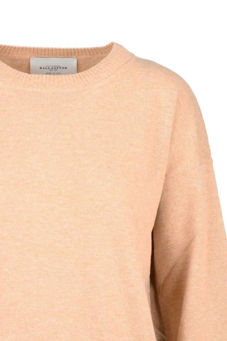 Ballantyne Crew Neck Sweater Wool Beige