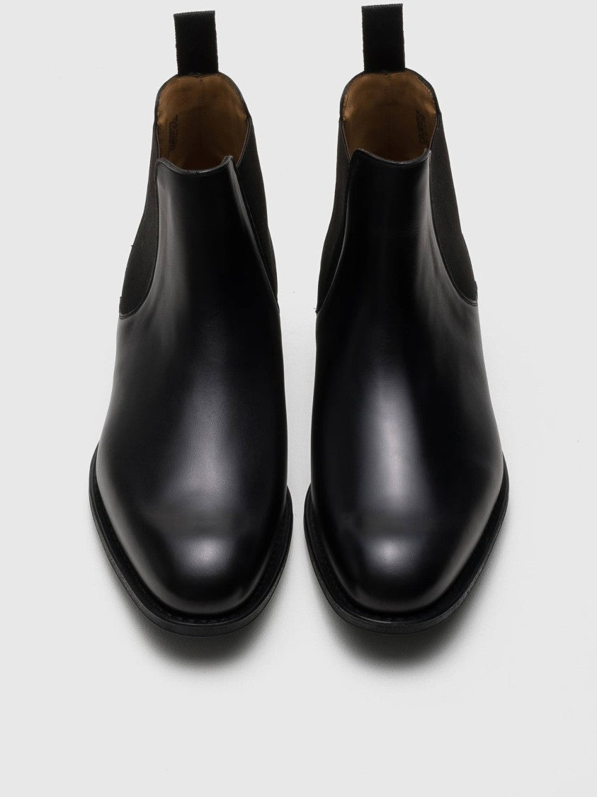 Church's Black Leather Chelsea Boots With Polished Finish