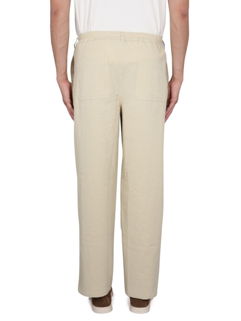 Howlin Relaxed-Fit Textured Cotton Pants
