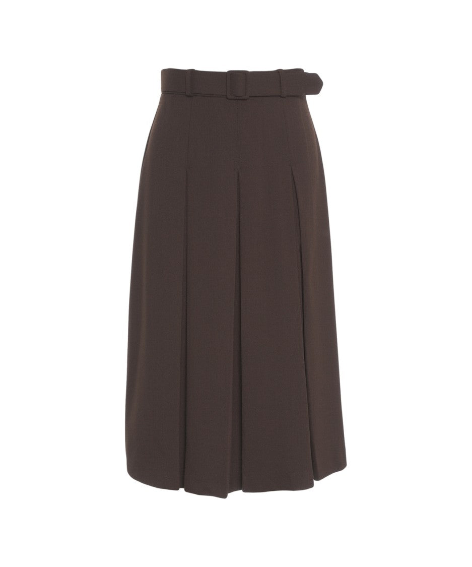 Kaos Midi Skirt Pleated