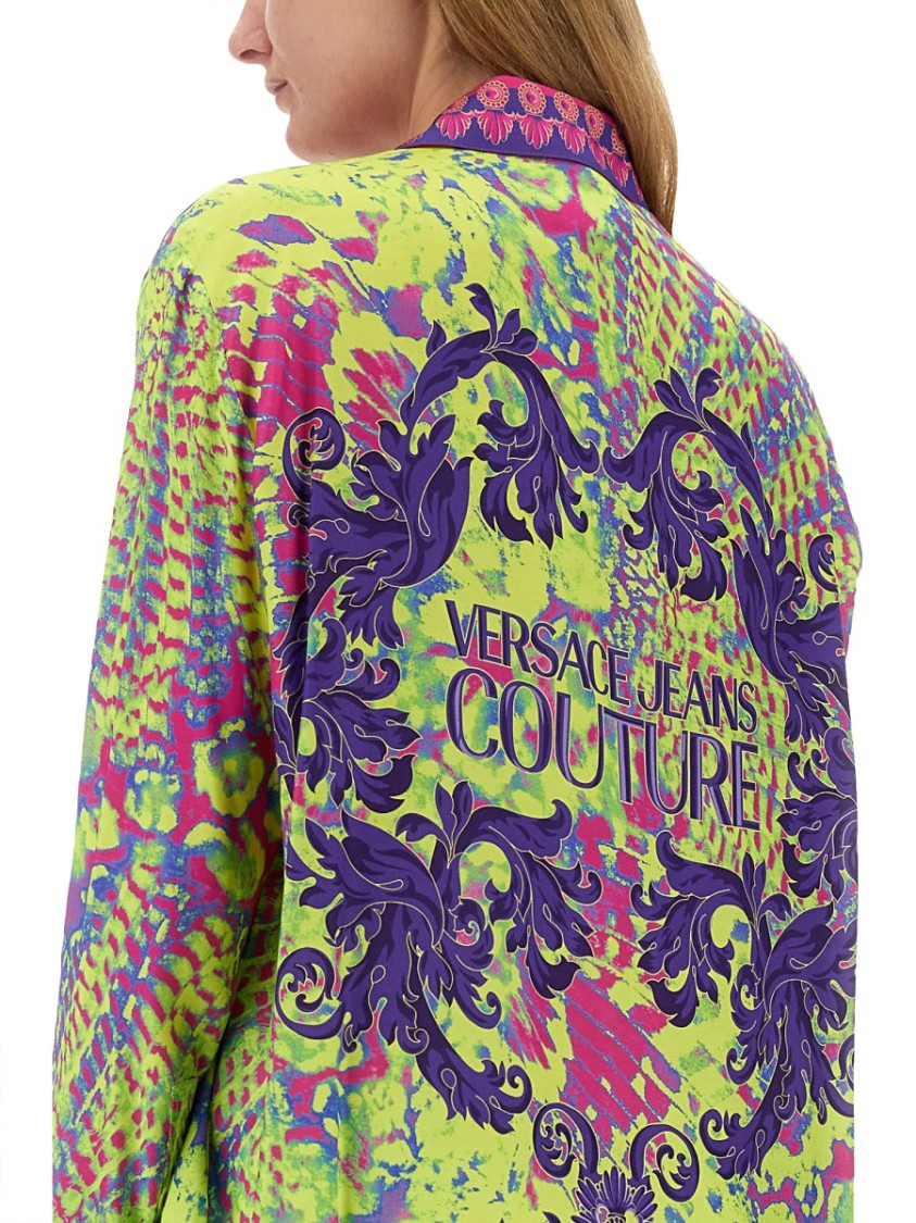 Versace Jeans Couture Shirt With Print And Logo