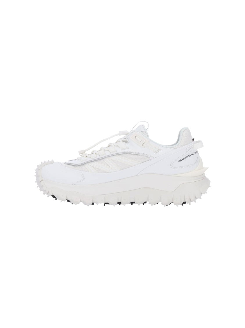 Moncler White Technical Mesh Vibram Sole Sneakers