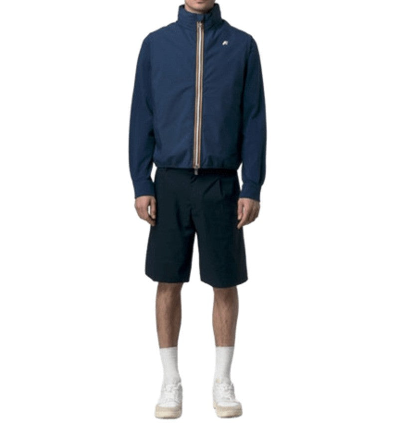 K-Way Blue Nylon Slim Gilet