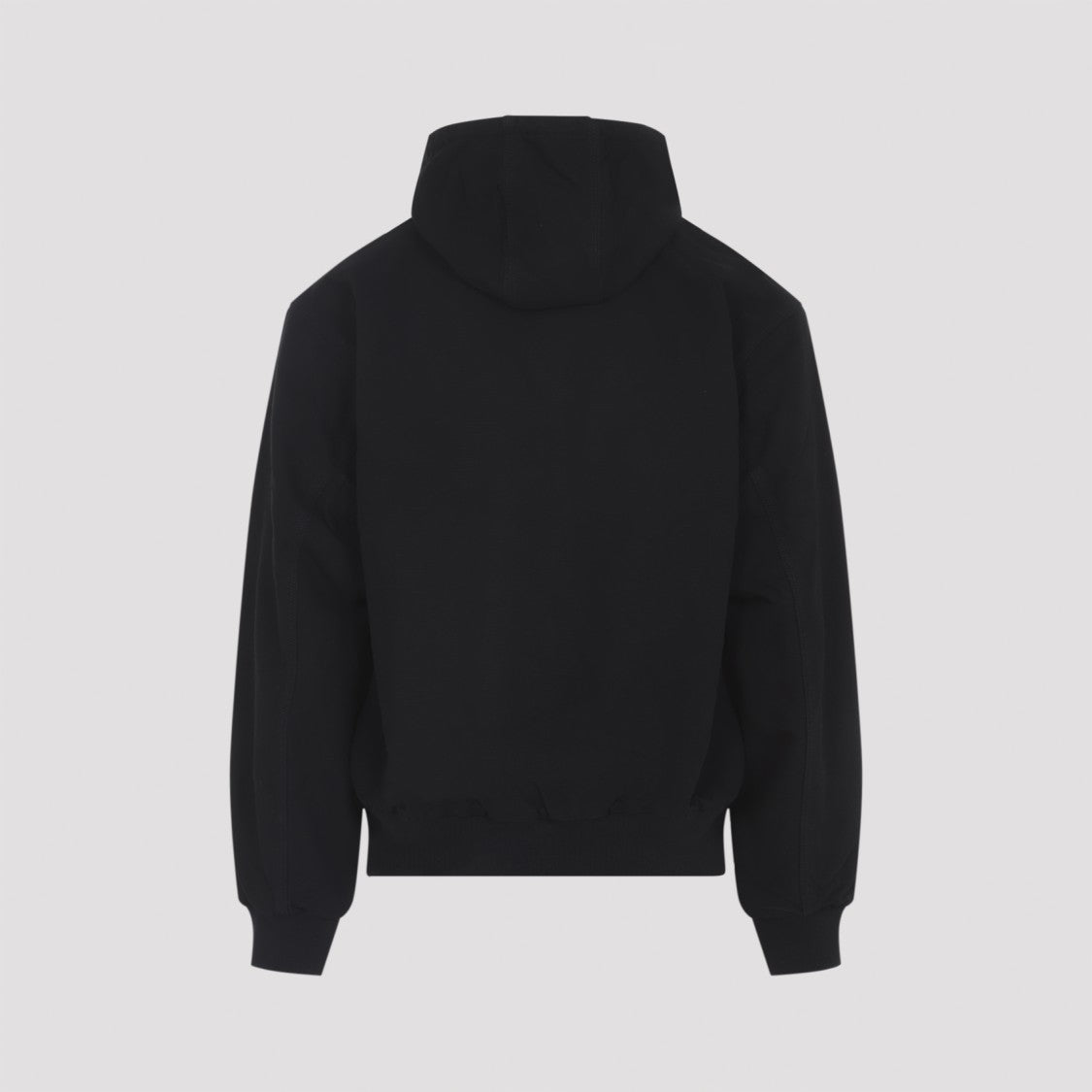 Carhartt Wip Reversible Black And Red Casual Jacket With Zip Front And Kangaroo Pocket