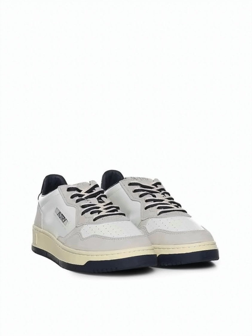 Autry Soft Cream Low-Top Sneakers With Contrasting Details