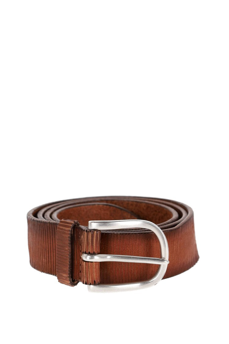 Orciani Lamellar Leather Belt