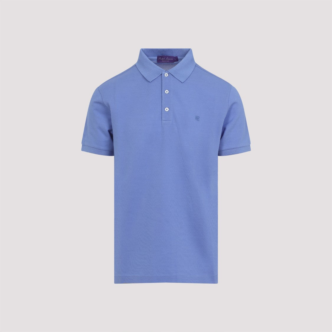 Ralph Lauren X Purple Label Blue Piquet Cotton Polo Shirt