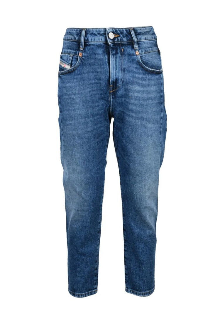 Diesel Blue D-Fayza Boyfriend Cotton Elastane Jeans