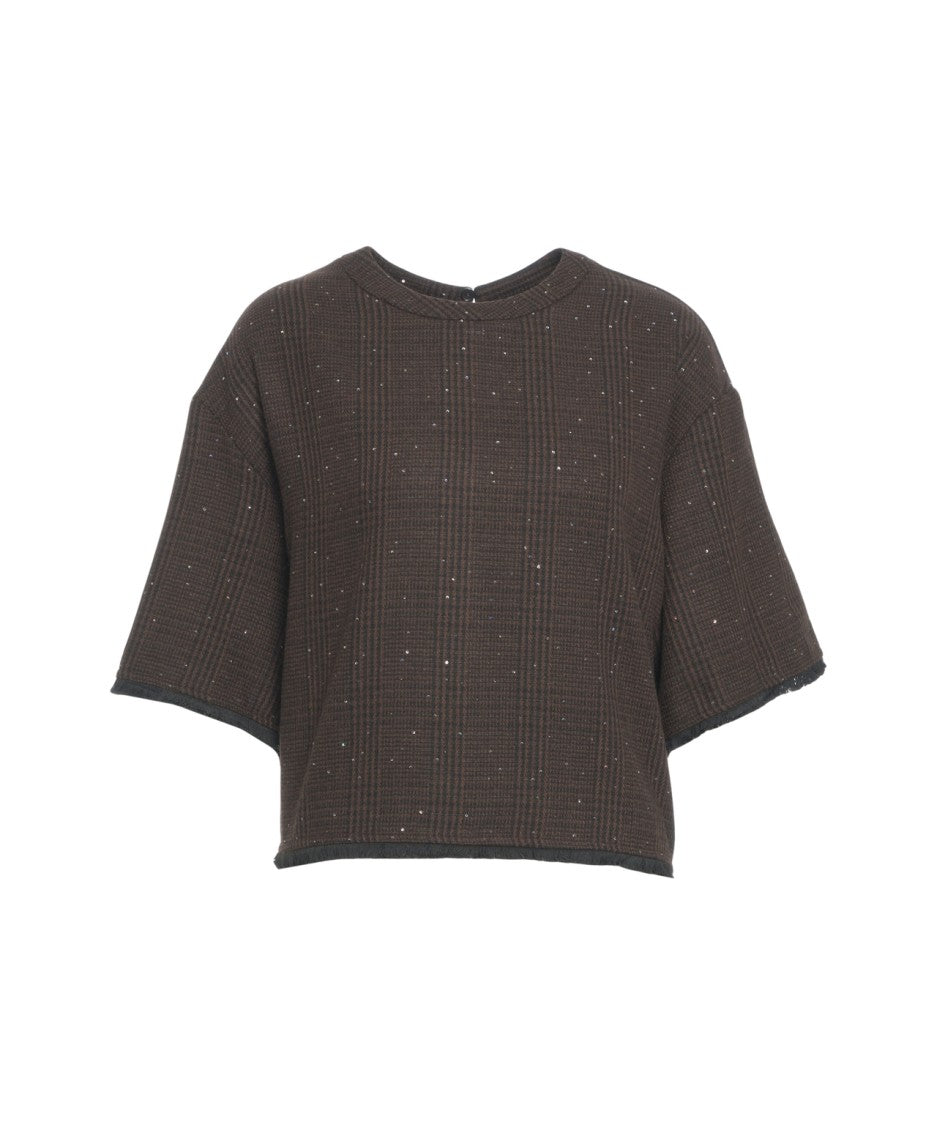 Kaos Sequined Knit Top