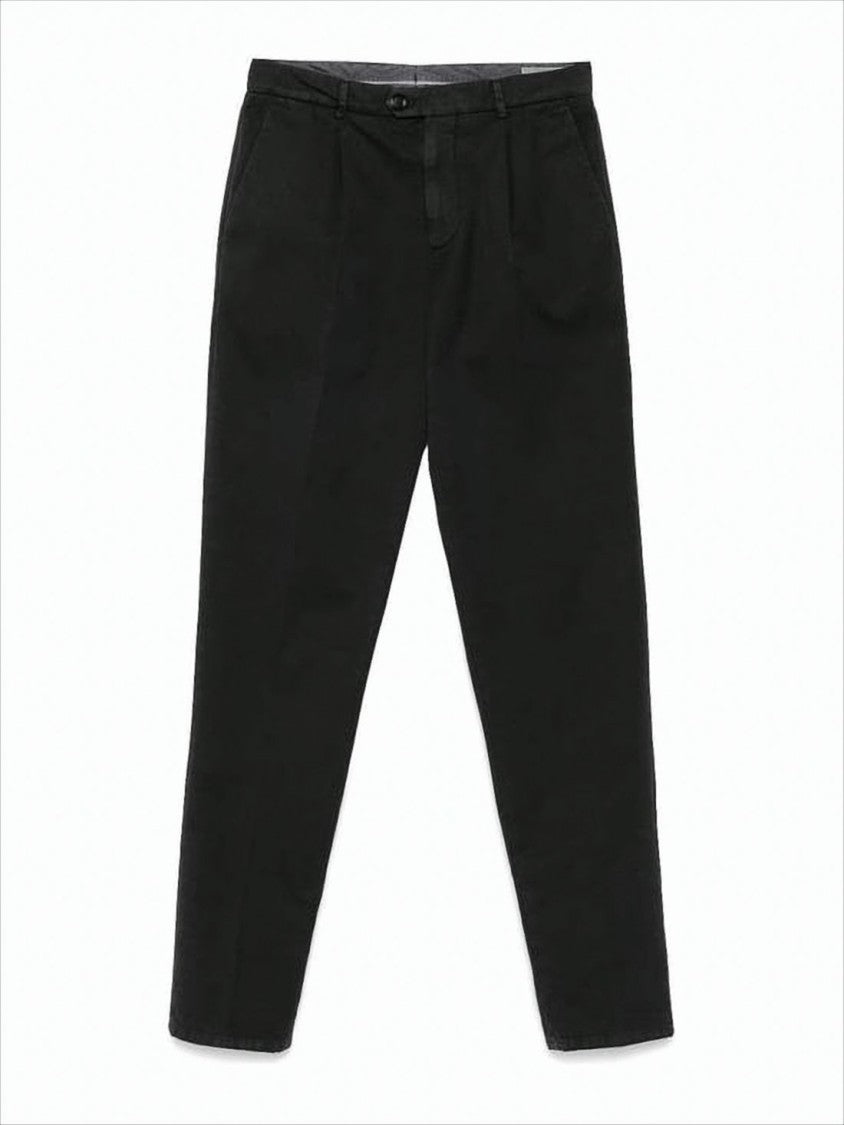 Brunello Cucinelli Straight Fit Tailored Cotton Pants